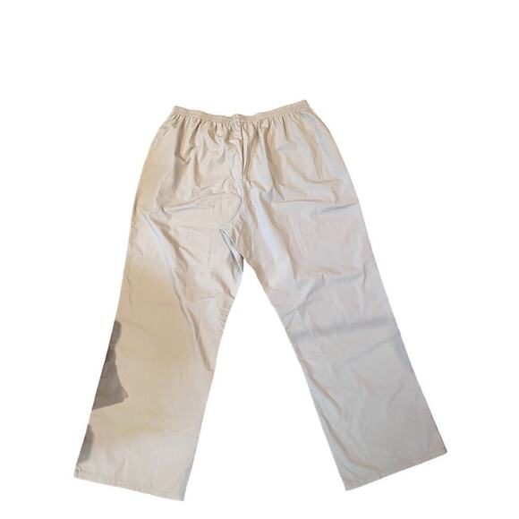 Pant Women's Size 2X Khaki Straight Leg Elastic Waistband Pull-On 100% Rayon - Picture 2 of 5